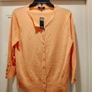 NWT Premise Studio peach cardigan